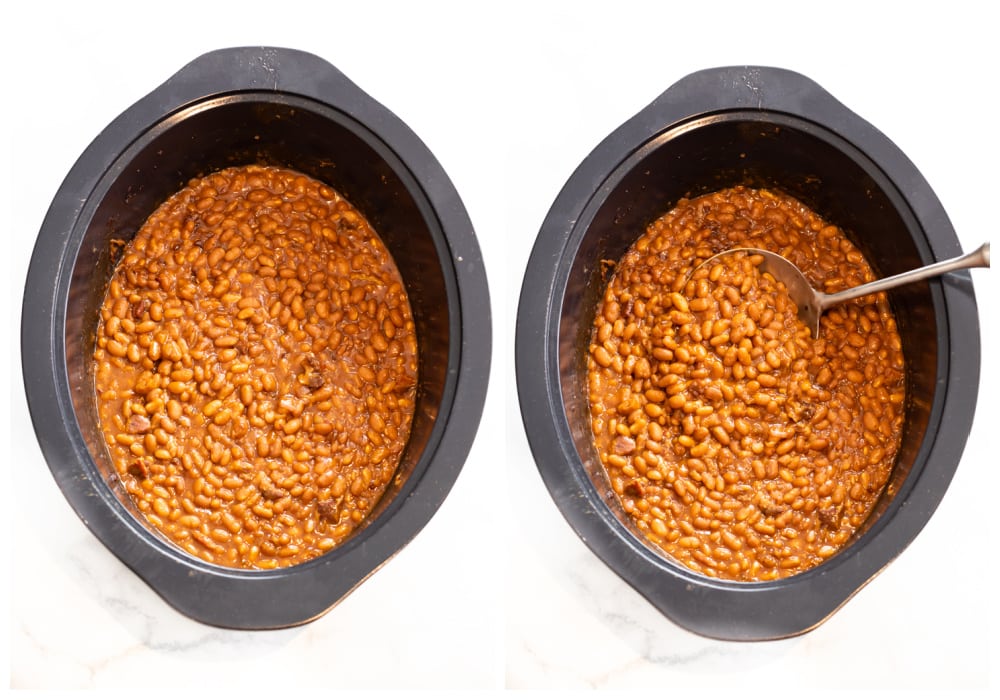 Baked beans in a crock pot